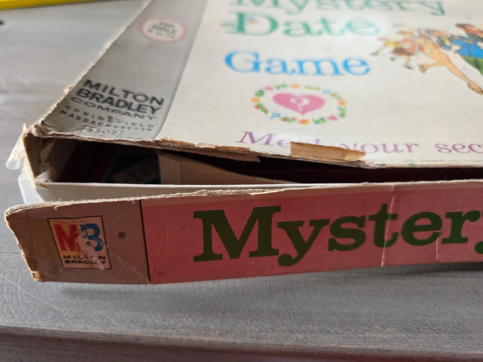 Milton Bradley Mystery Date Board Game Dating Theme 2-4 Players Ages 8-14