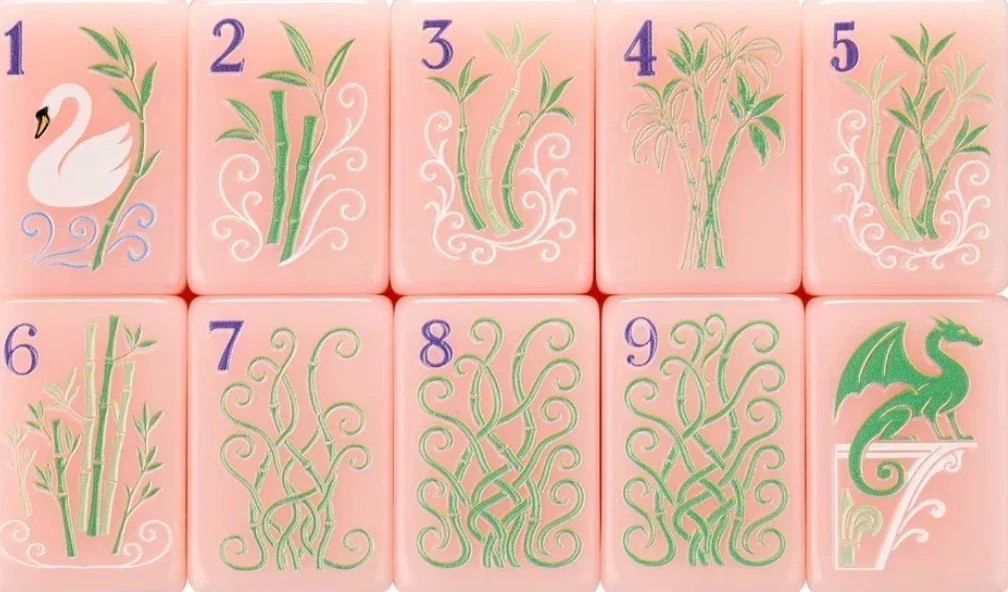PARIS PINK Acrylic American Mahjong Tiles Set 160 Pcs US Seller Fast Ship NEW
