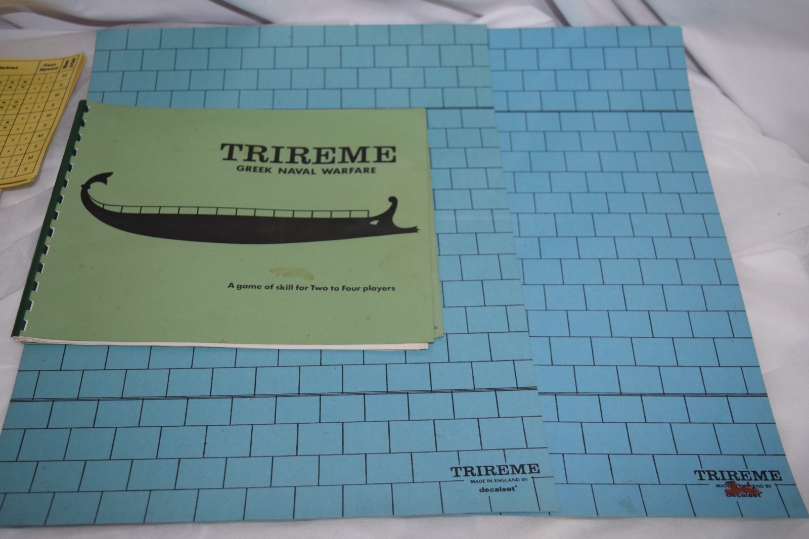 Trireme Decalset 1973 2nd Ed Greek Naval Warfare War Game Not Complete GUC