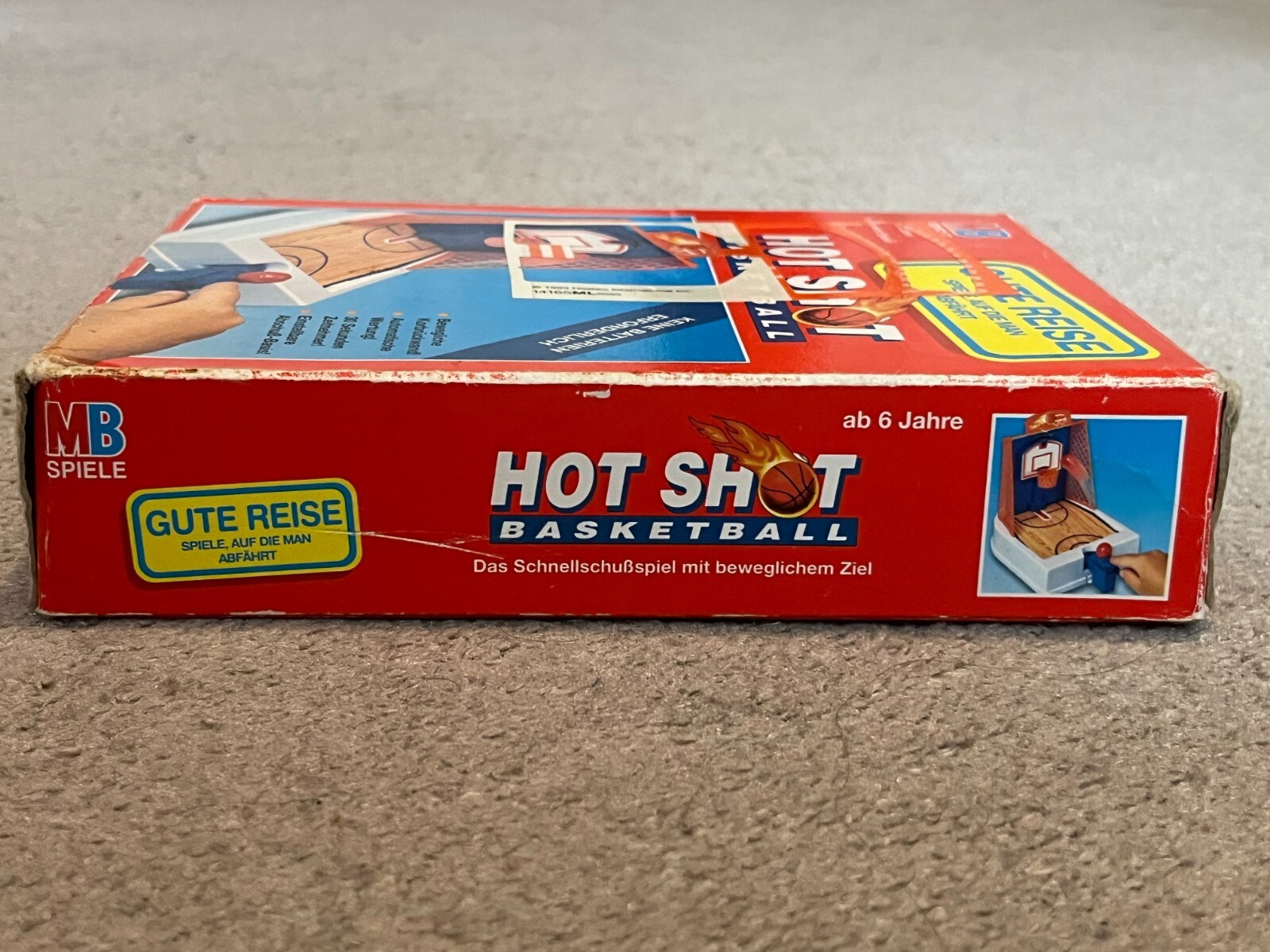 Hot Shot Basketball Travel Games Milton-Bradley 1992 VTG Rare Comes with 1 Ball