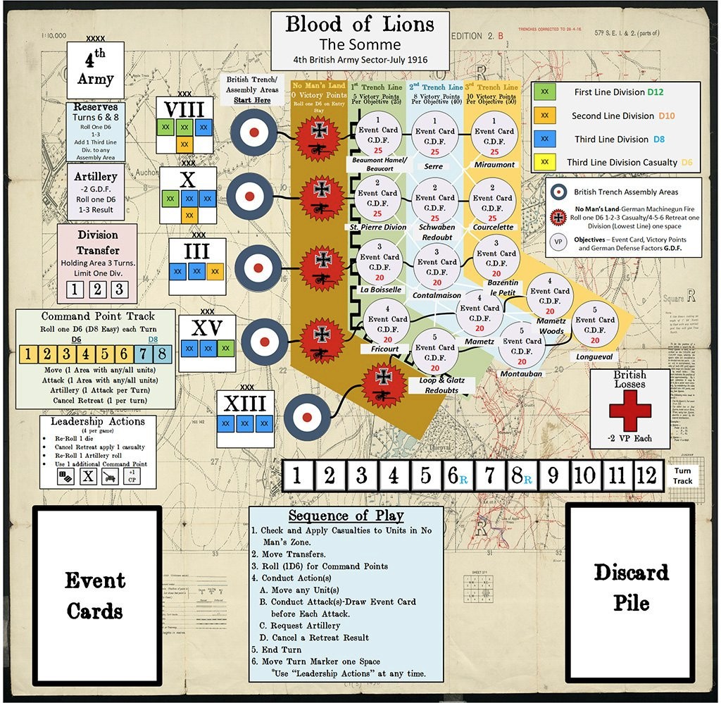 Worthington Games Blood of Lions: The Somme New IN Shrink Wrap Fast Shipping