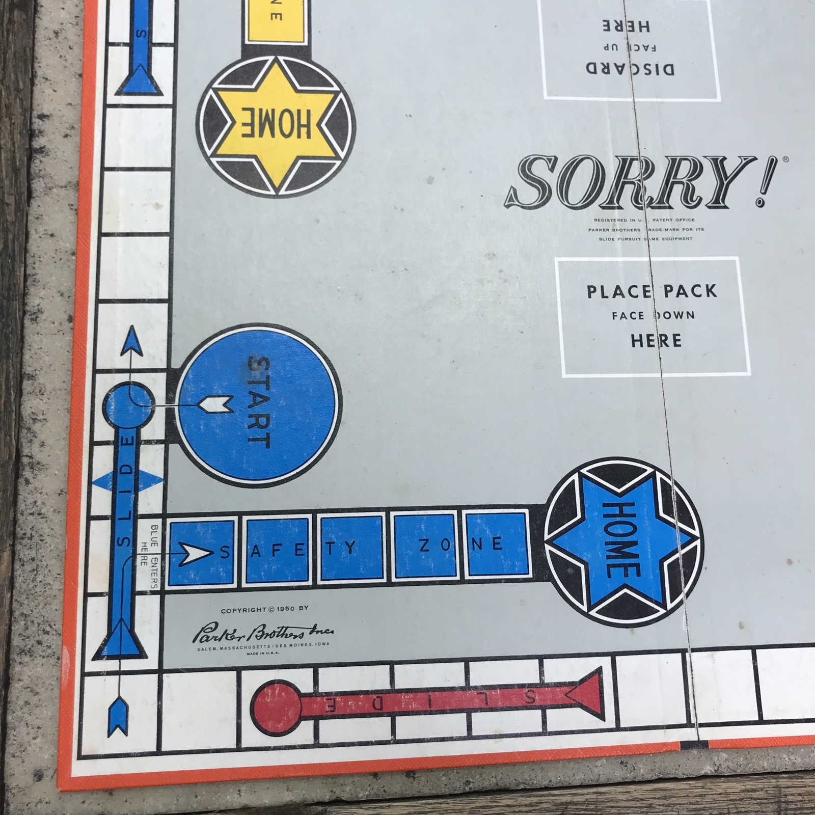 Vintage 1950s 60s SORRY Board Game Parker Brothers 100% Complete – Family Fun!