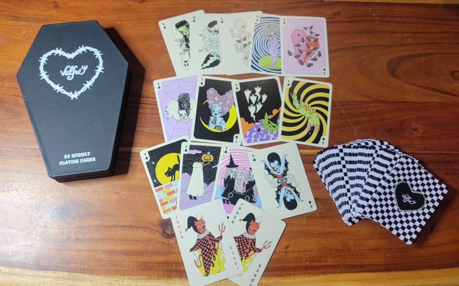 VRARE Valfré Spooky Playing Cards Limited Edition Set Coffin box