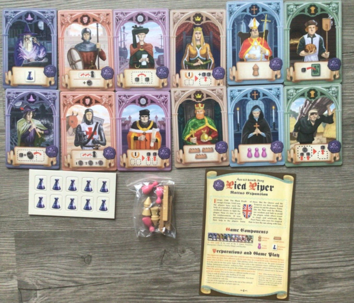 RATTUS Board Game with Pied Piper Expansion & Spiel 2010 & 2011 & Joker Promo