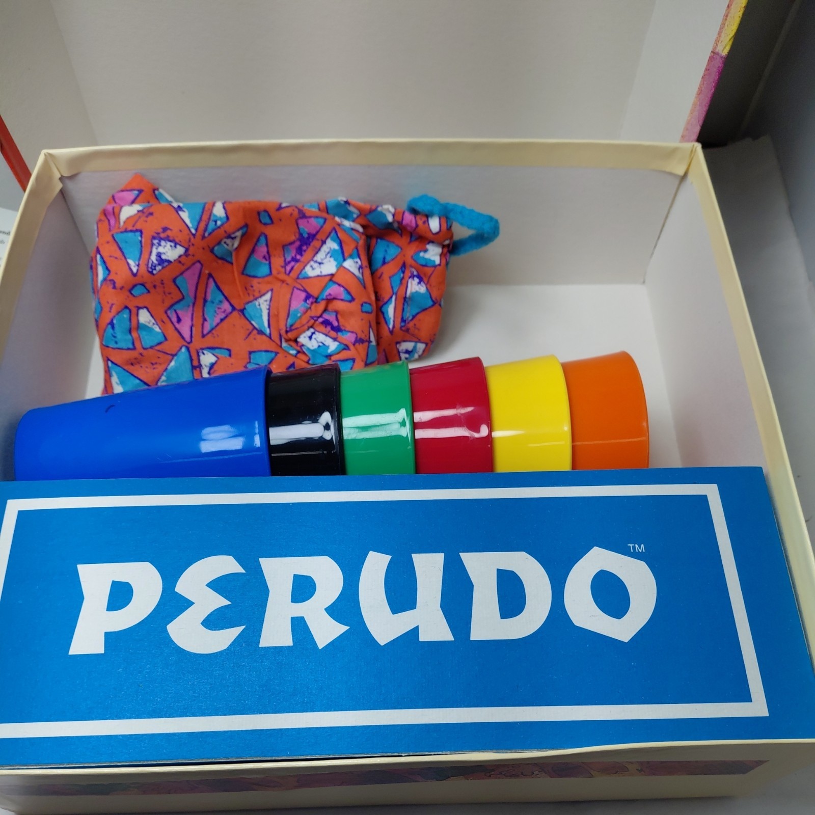 VINTAGE Perudo Liar’s Dice COMPLETE University Games 1994 Cups Classic Game