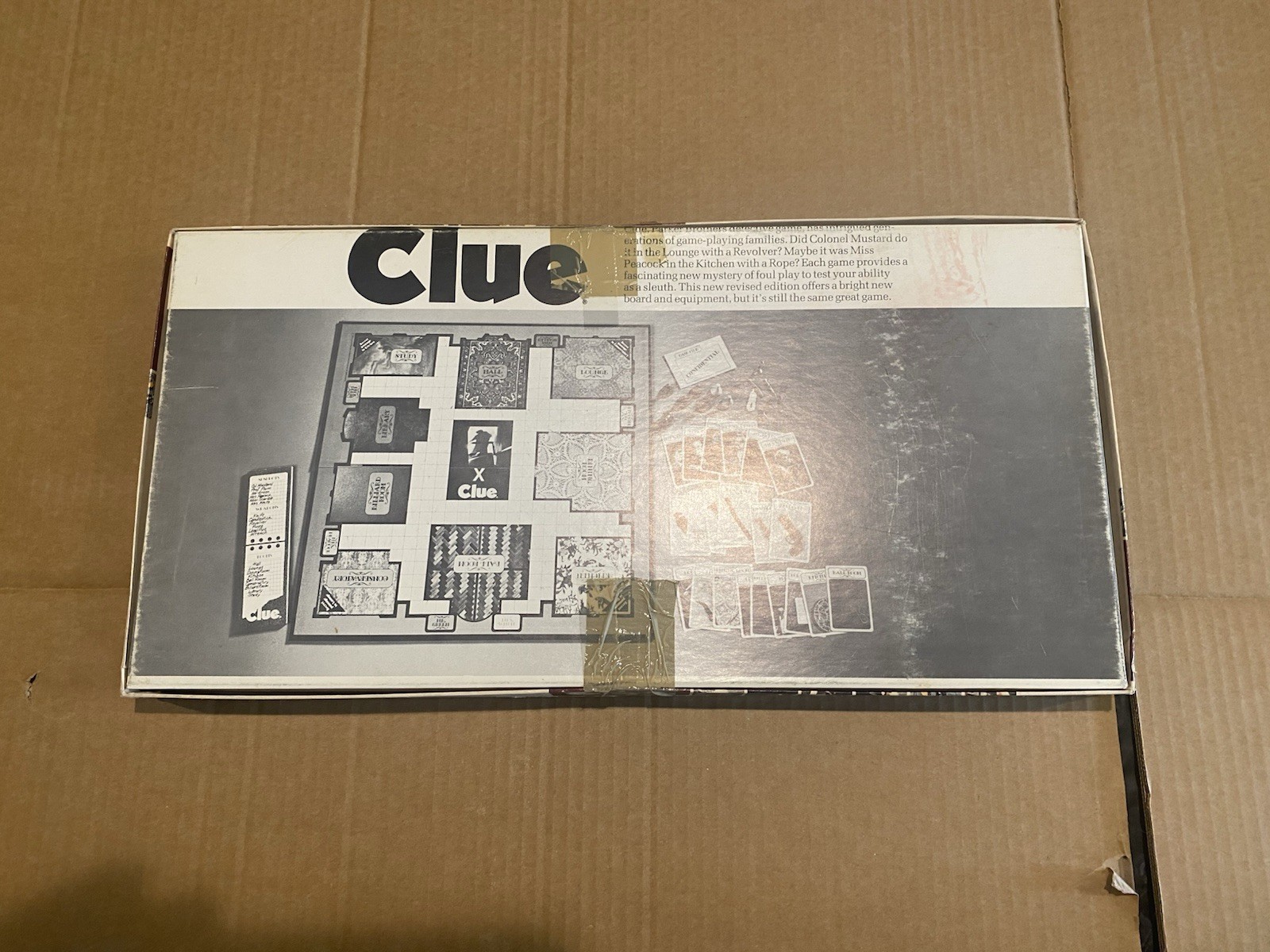 Vintage 1972 Clue Detective Board Game Complete Parker Brothers No. 45