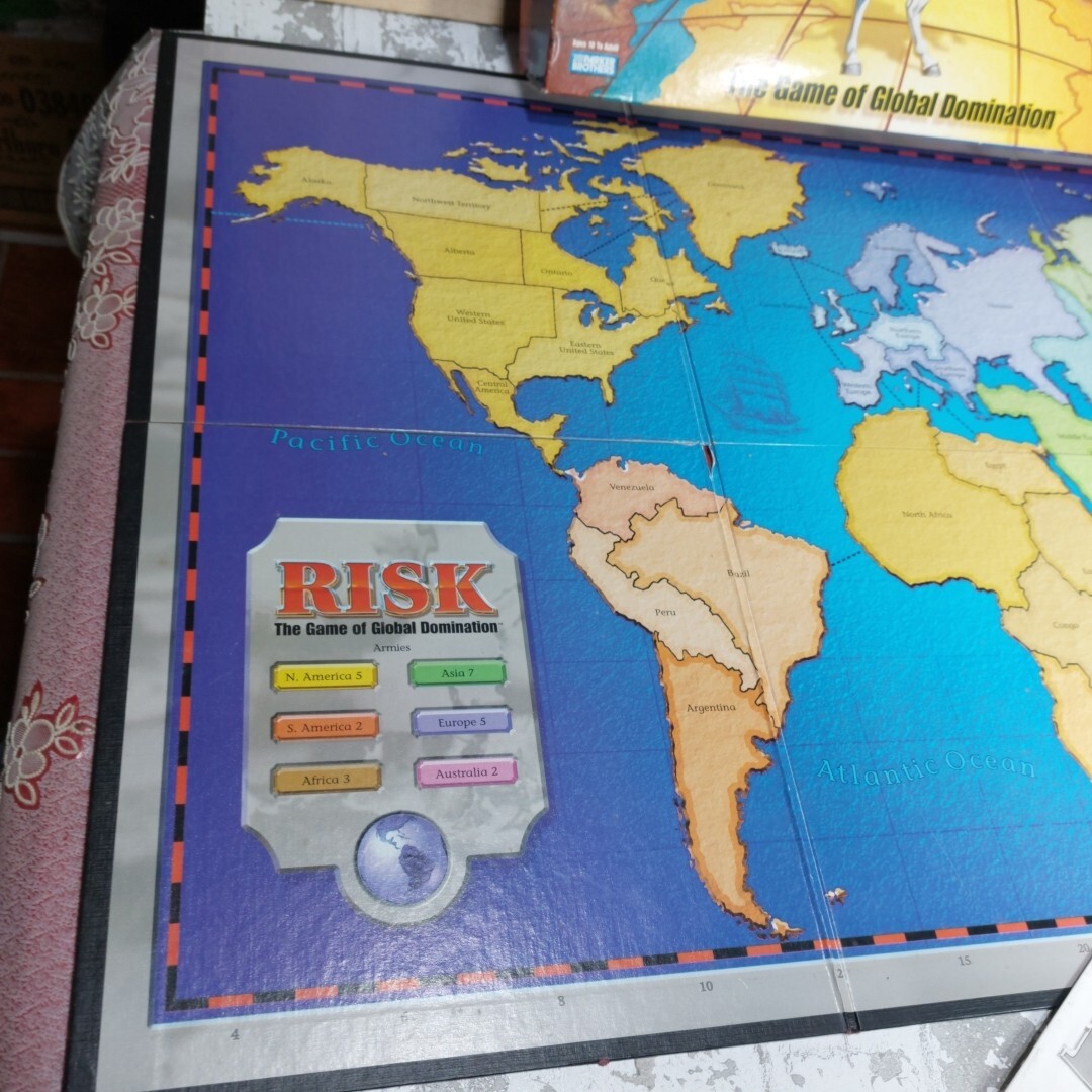 1999 Parker Brothers Hasbro Risk Board Game of Global Domination Complete