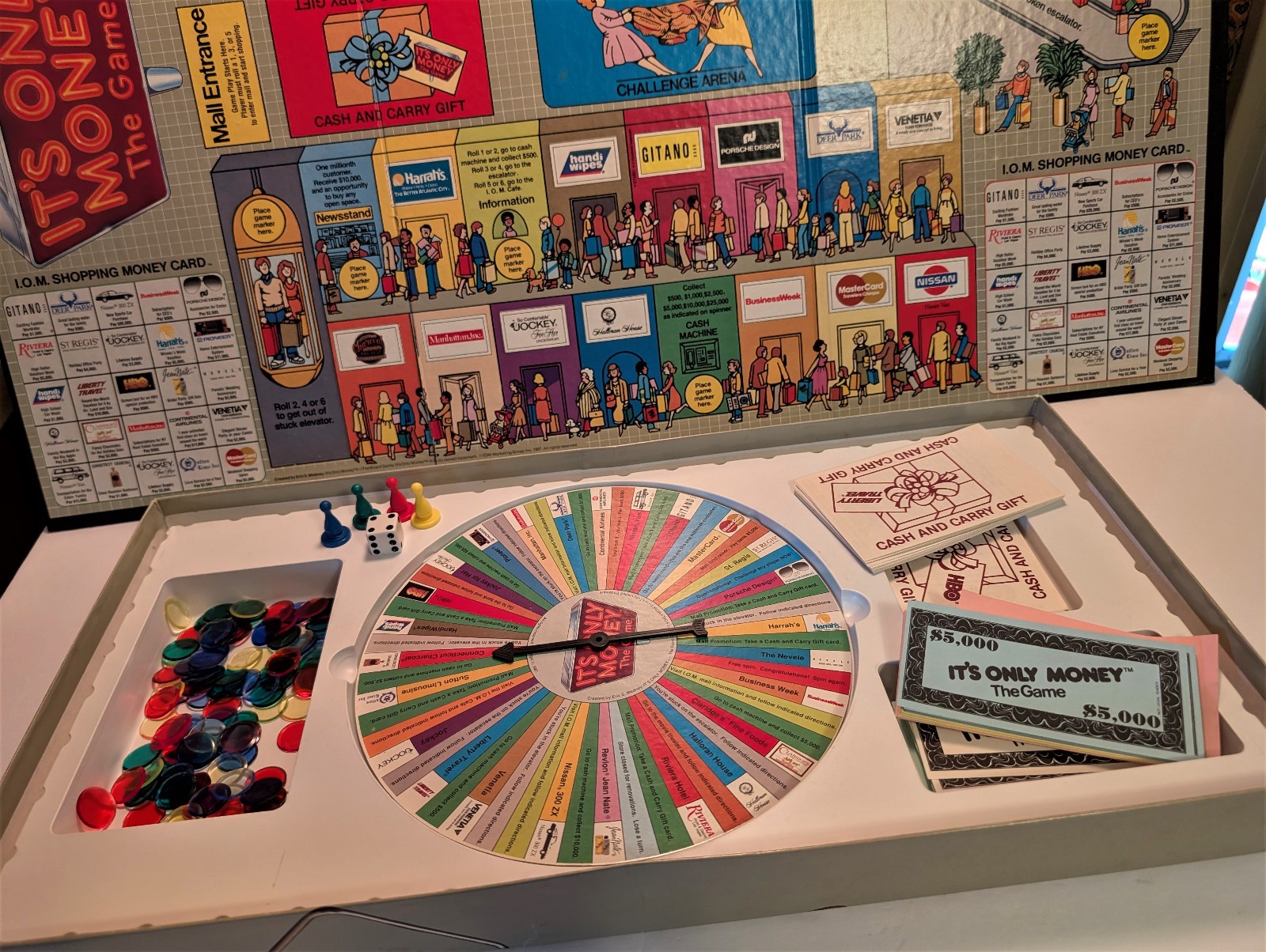 Vintage 1987 IT’S ONLY MONEY BOARD GAME Family Game Night 2-4 players 12 and up