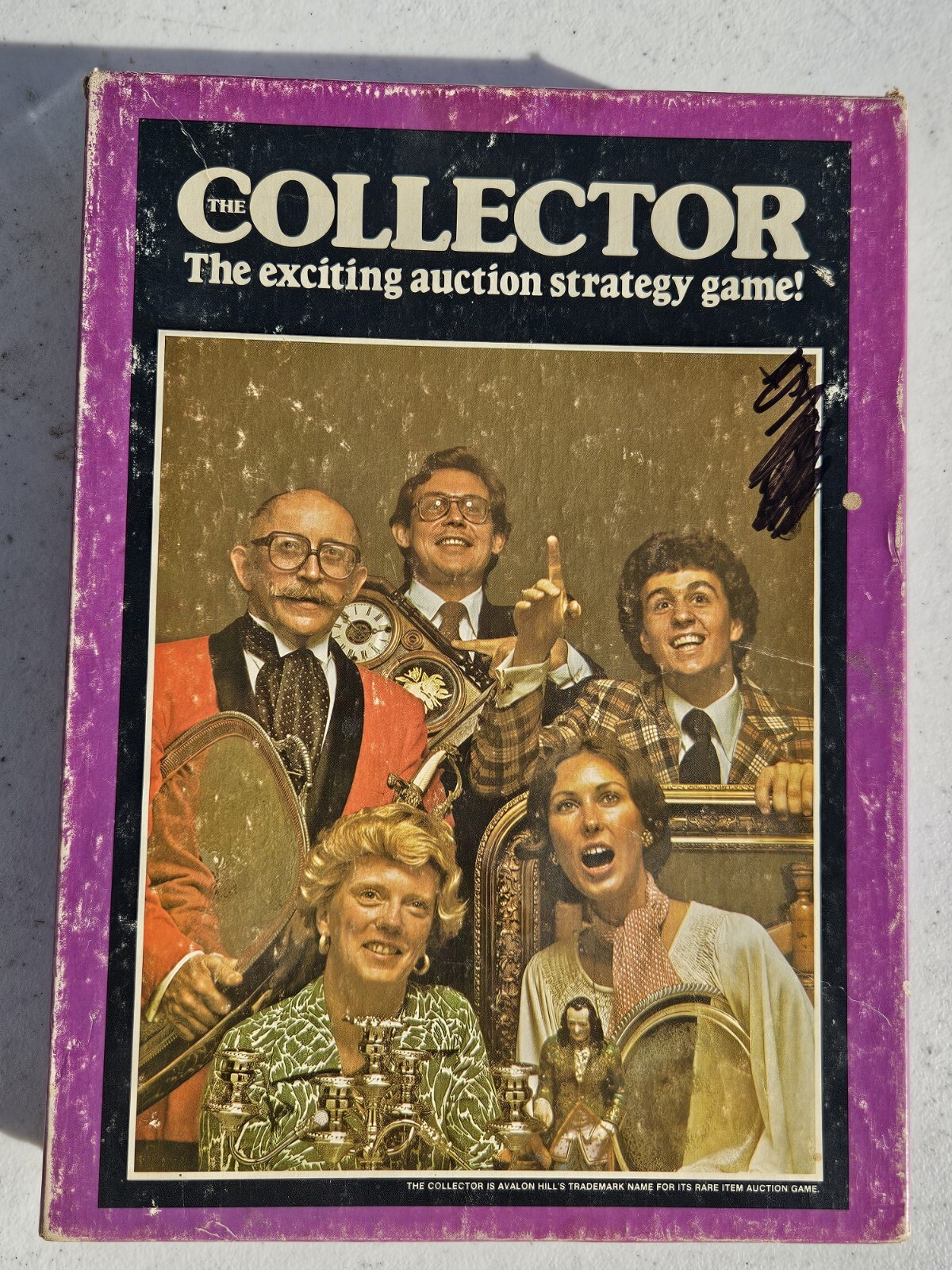 The Collector bookshelf auction boardgame USED Leisure Time Games 1977 complete