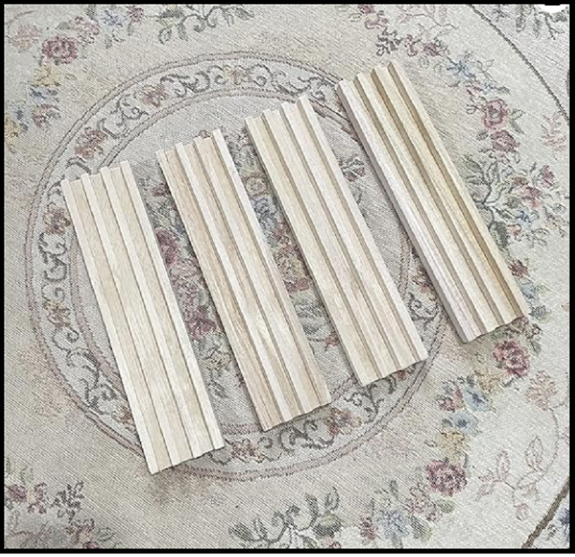 Domino Racks for Mexican Train Dominoes – Wooden Domino Holders Set of 4