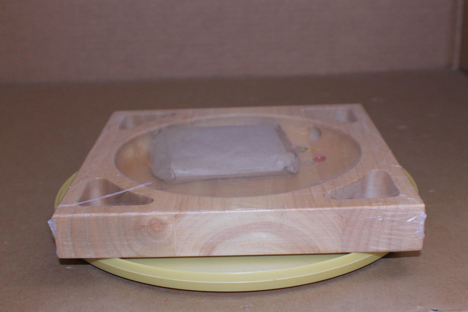 OPEN BOX / Square Roulette Board Game Wood
