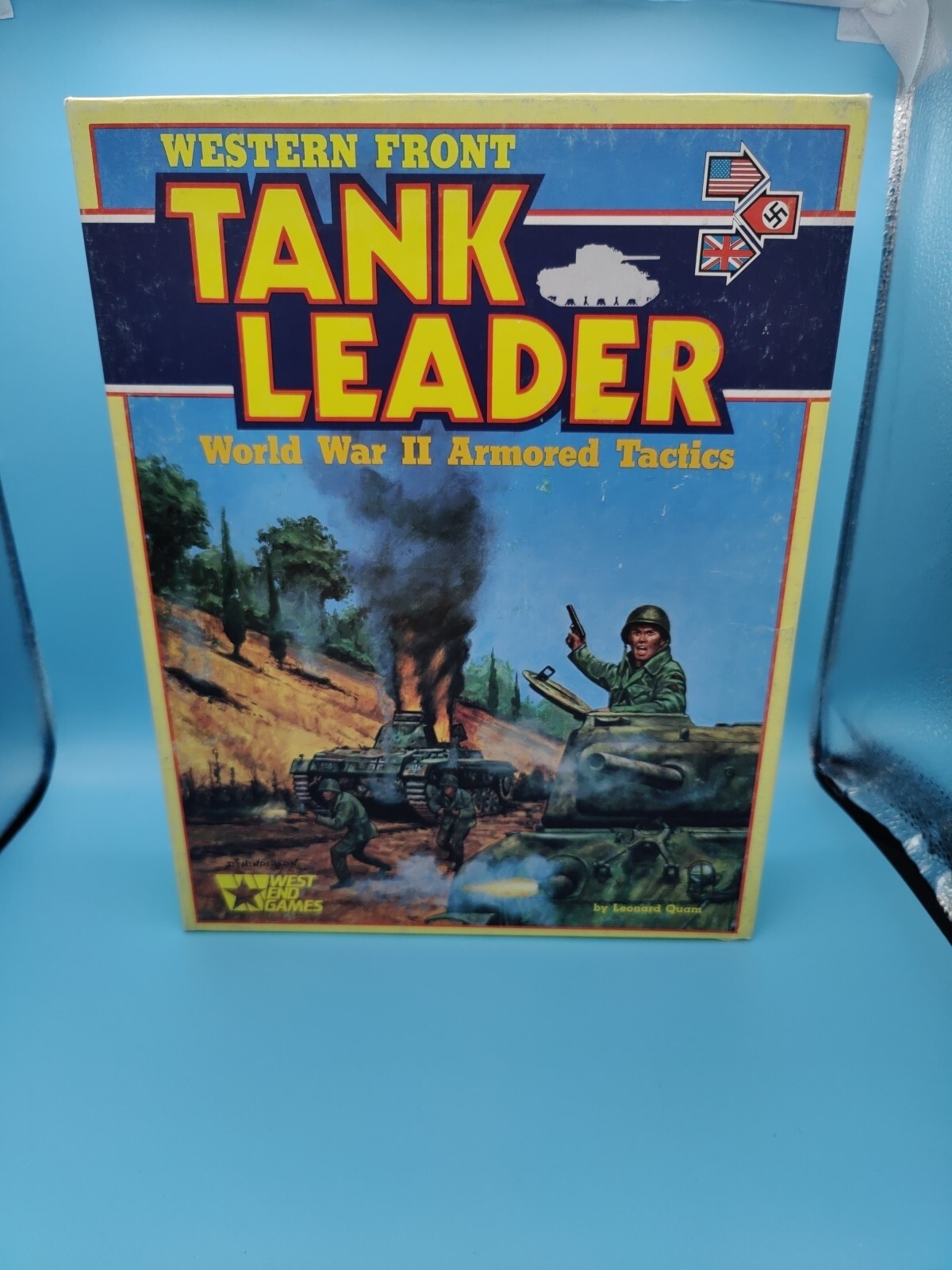 Western Front Tank Leader by West End Games Complete punched counters clipped