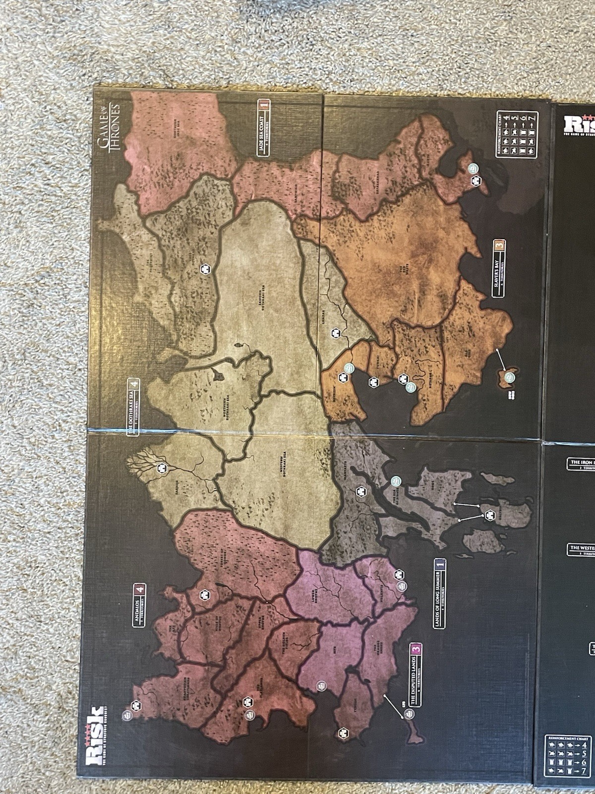 Risk Game of Thrones Edition Board Game Strategic Conquest COMPLETE EUC