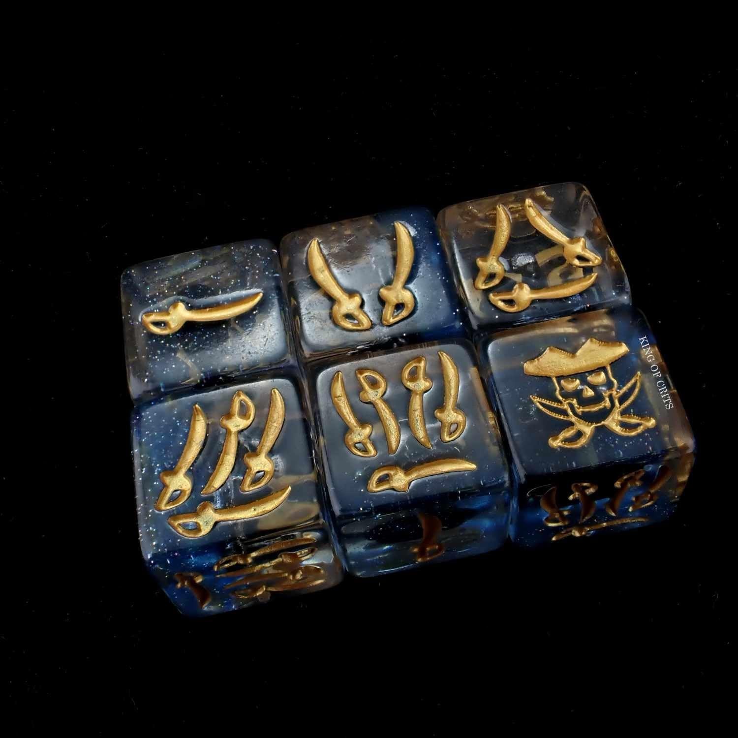 Pirates Plunder 11 Dice Set | Swashbuckler Polyhedral Dice Set | Buccaneer, B…