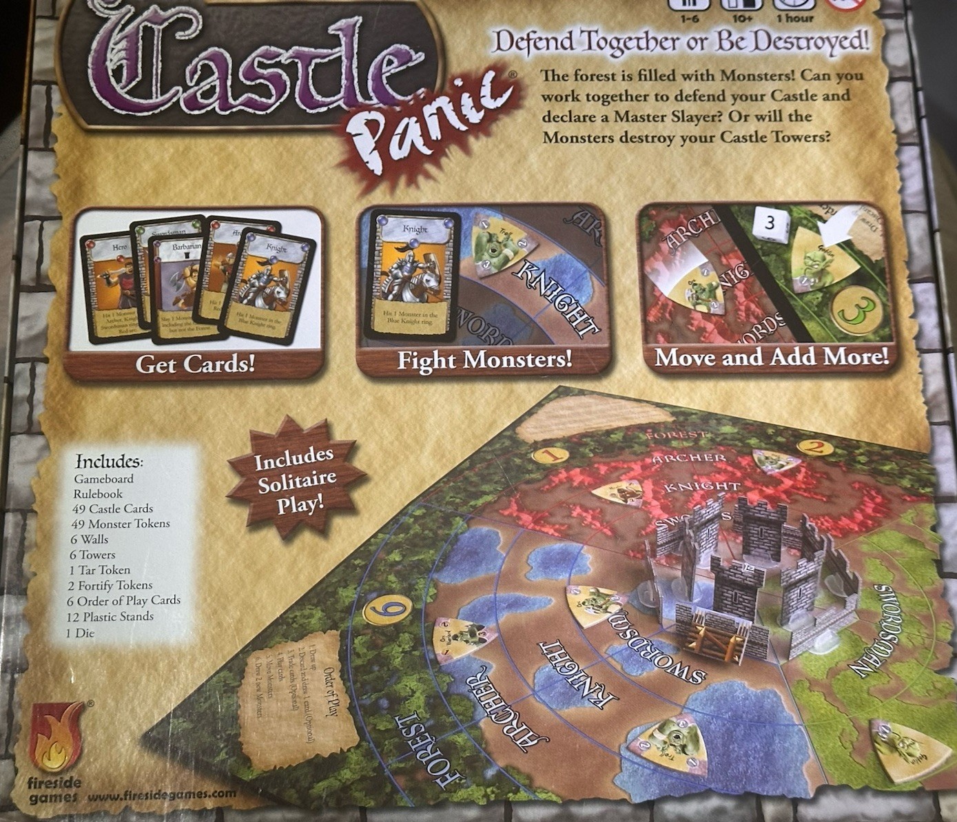 Castle Panic Board Game Fireside Games Fireside Games Cooperative Defense