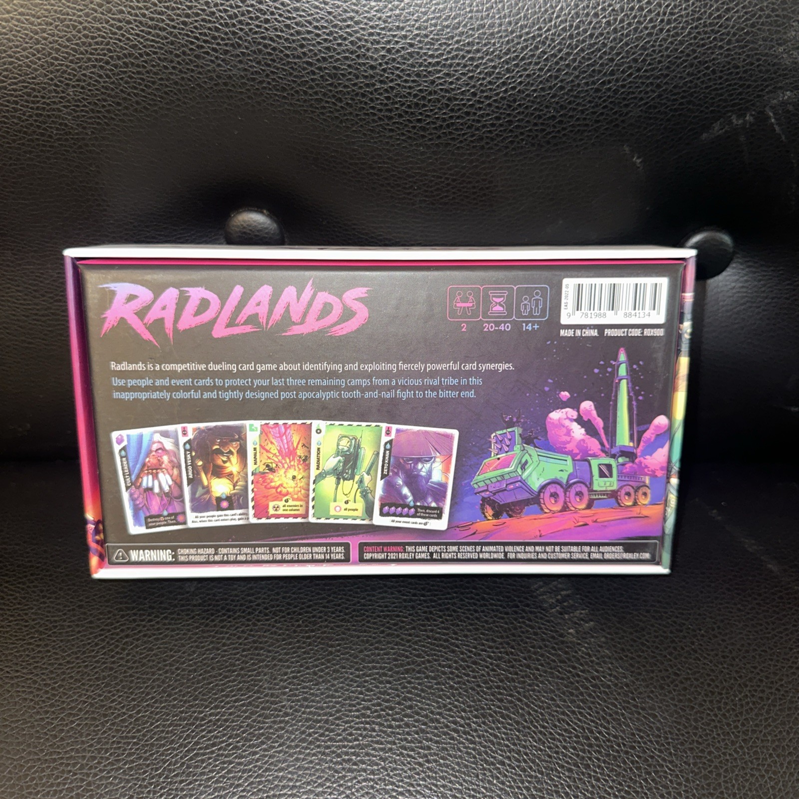 Radlands Dueling Card Game/Strategy/Roxley/Very Good Condition/2021/Complete!