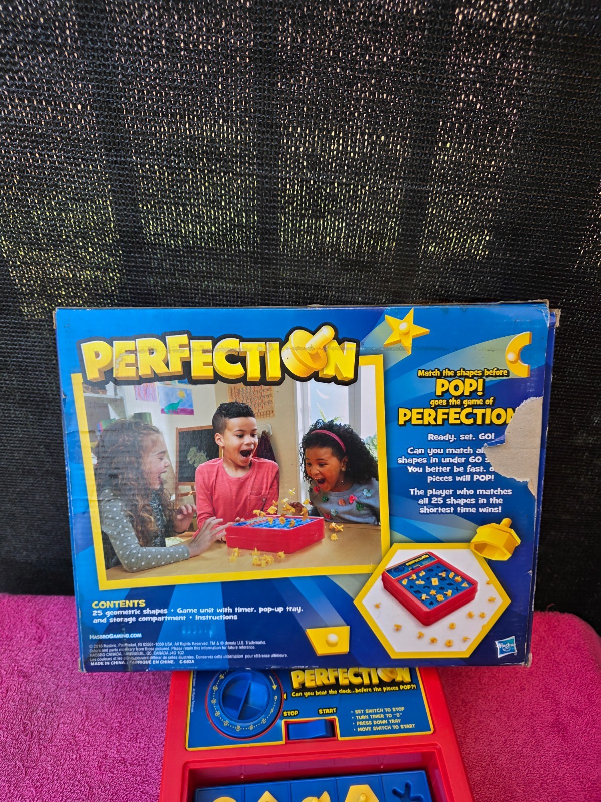 Hasbro Perfection Beat The Clock Skill & Action Game Family Board Game