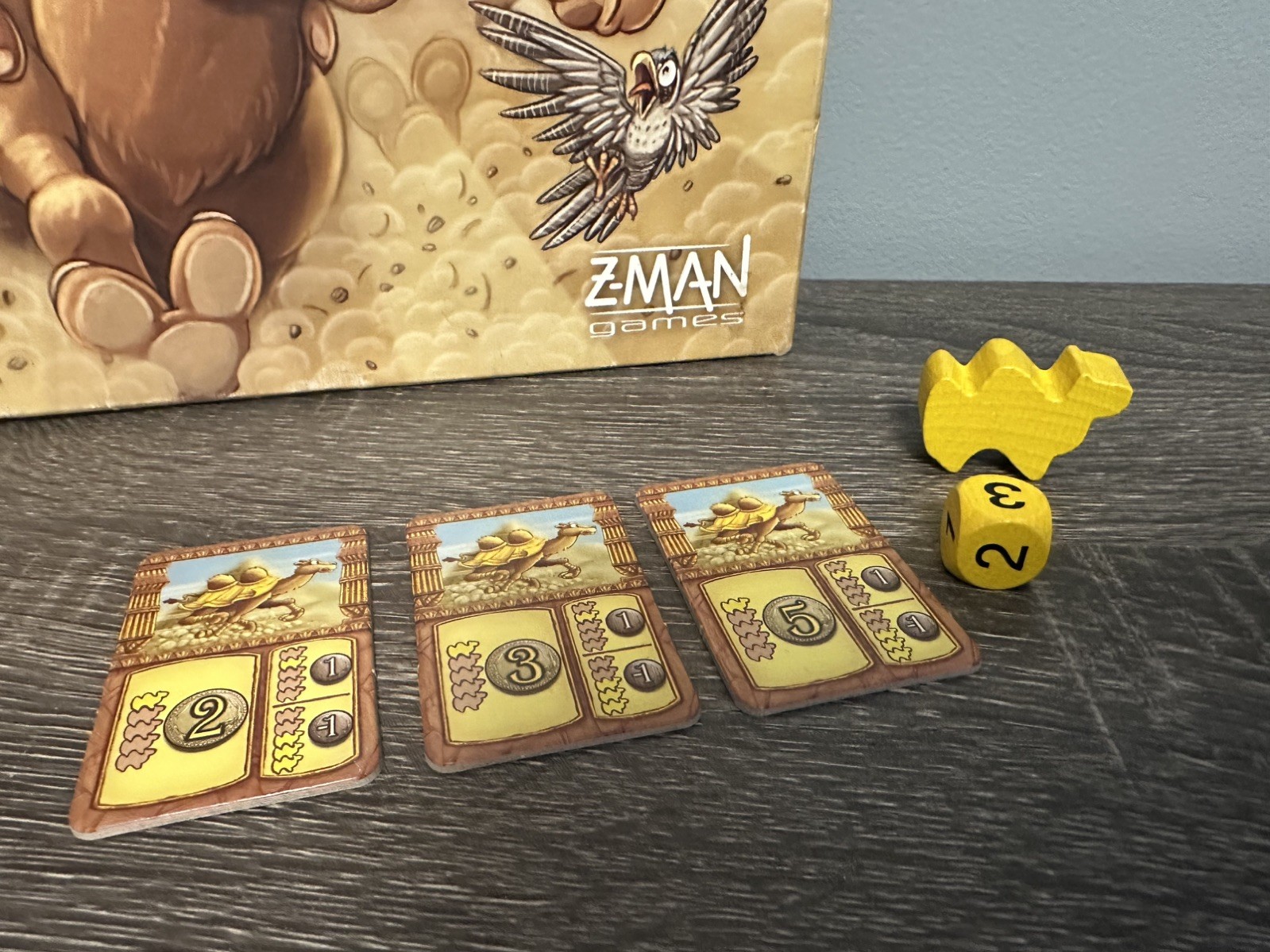 Camel Up Board Game First Edition Replacement Pieces Yellow Player Piece Cards