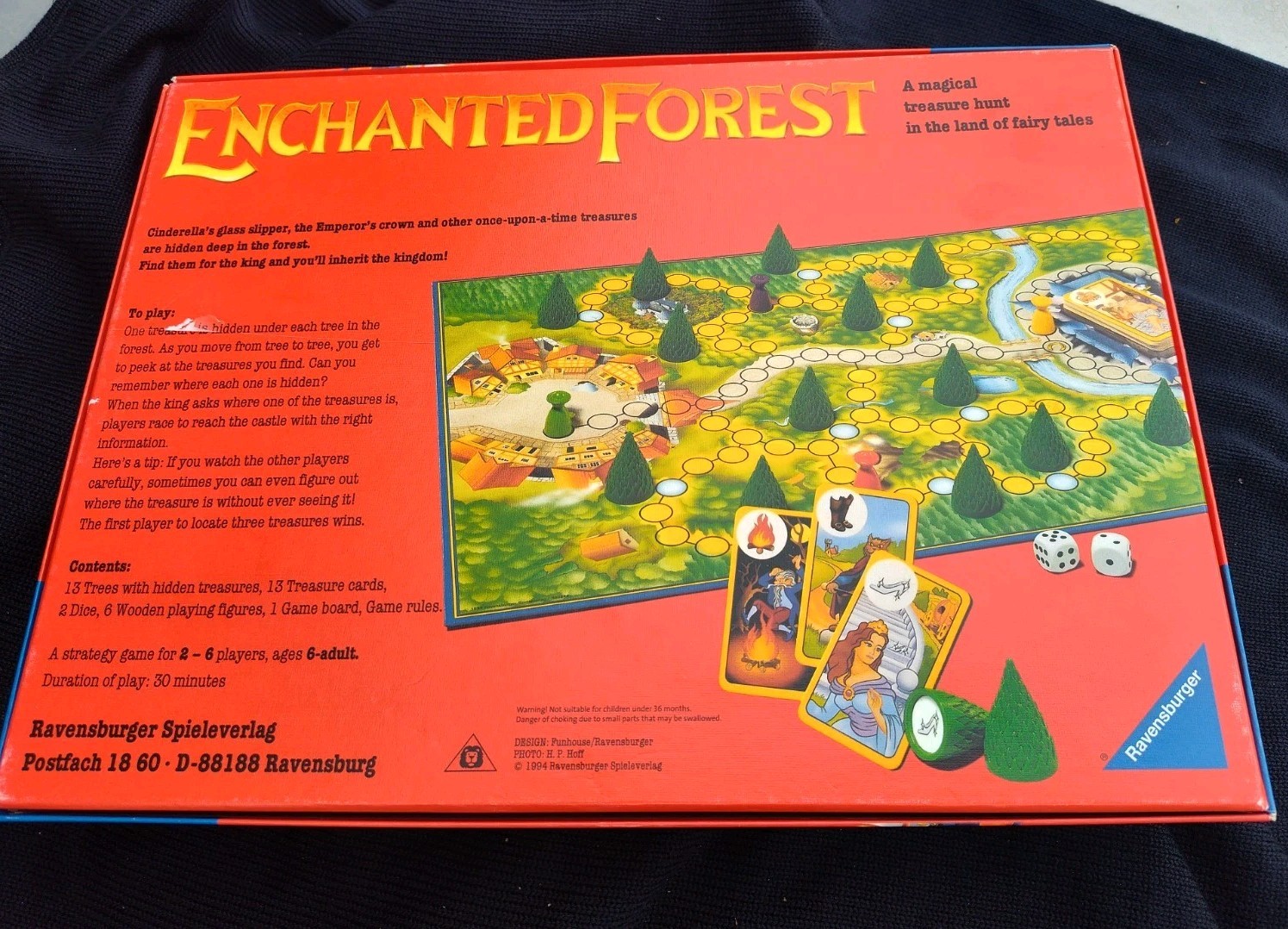 Enchanted Forest Board Game Ravensburger COMPLETE Family strategy memory