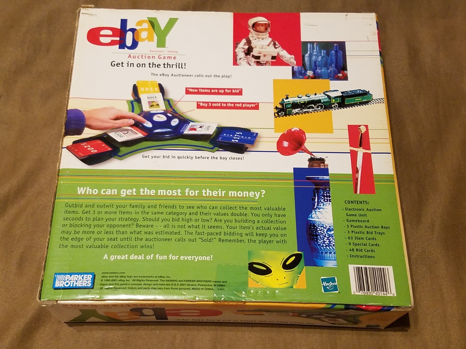 Ebay Auction Board Game (Electronic-Talking) 2001 Parker Bros. NEW Open Box