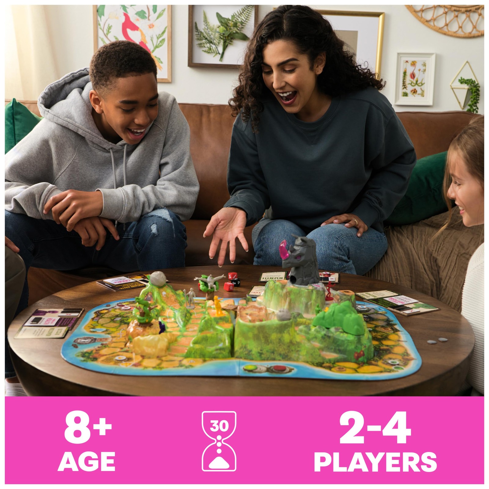 , Jumanji Stampede, 3D Adventure Cooperative Board Game, for Fans of The Juma…