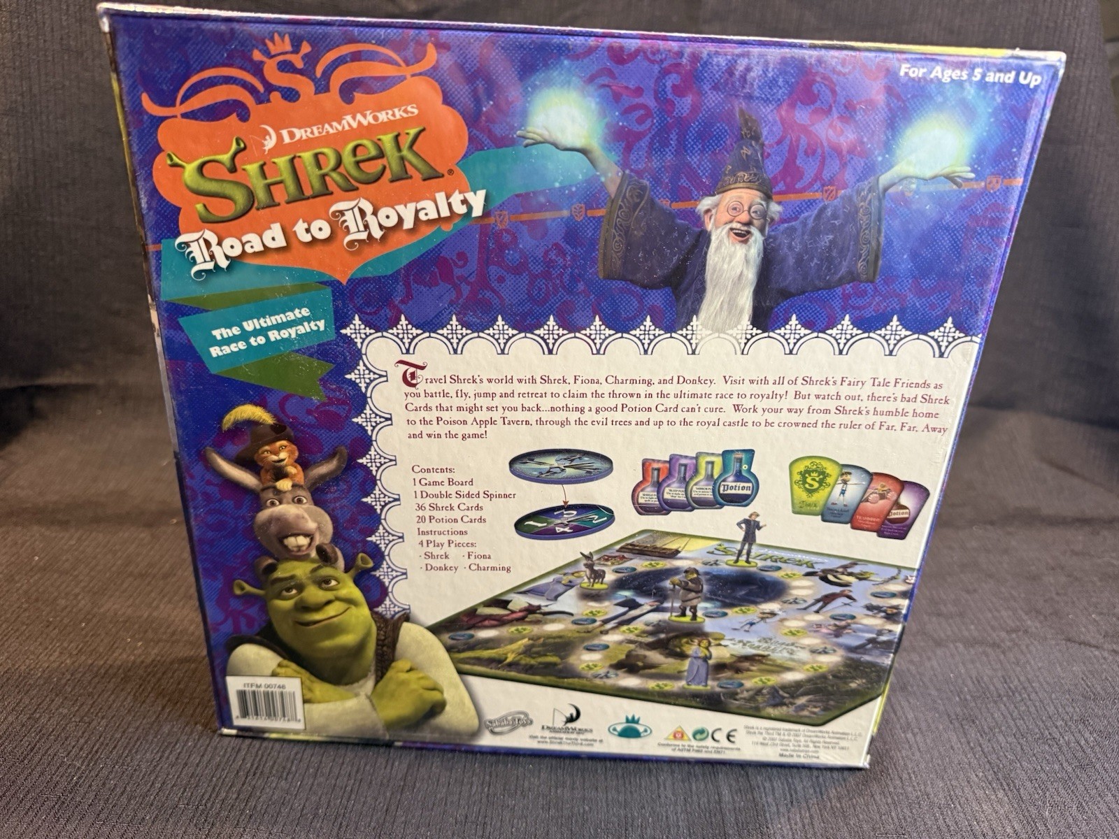 Shrek Road to Royalty Board Game by Sababa Toys 2007