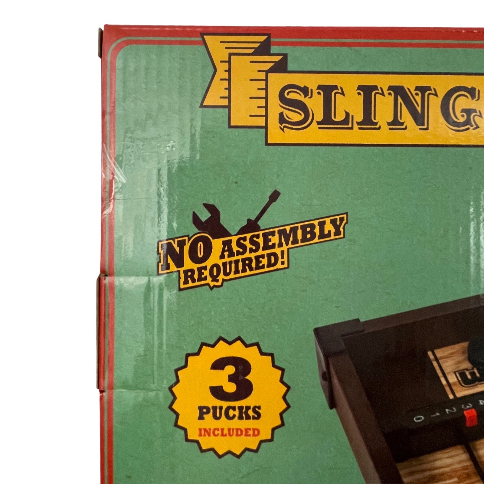 Tabletop Sling Shuffleboard Game 16″ Comes with 3 Pucks NEW in Original Box