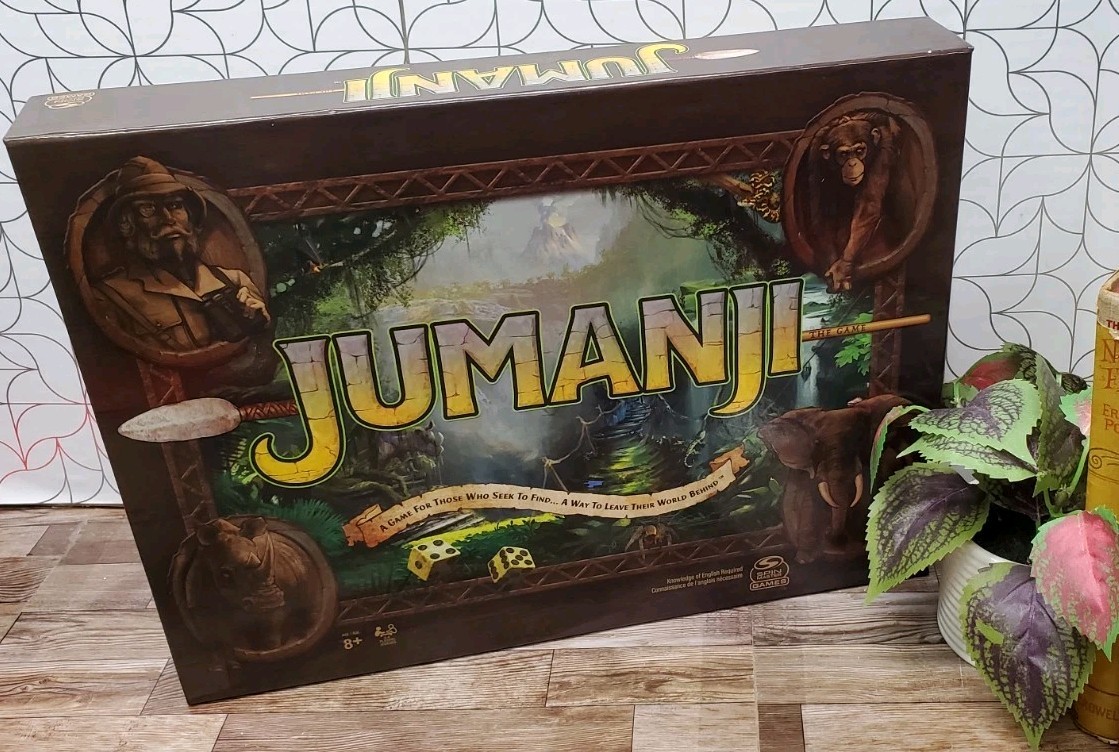 Jumanji The Game Classic Adventure Board Game Spin Master Games 2021 New Sealed