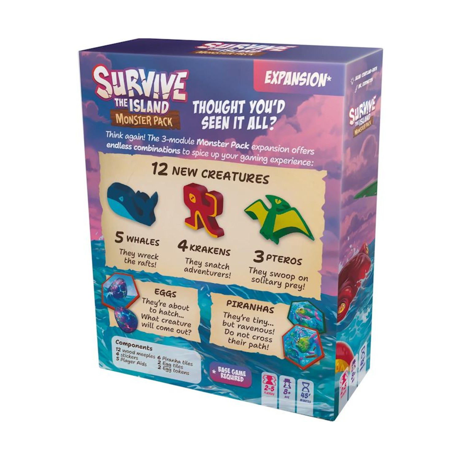 Zygomatic Board Game Survive the Island – Monster Pack Box New