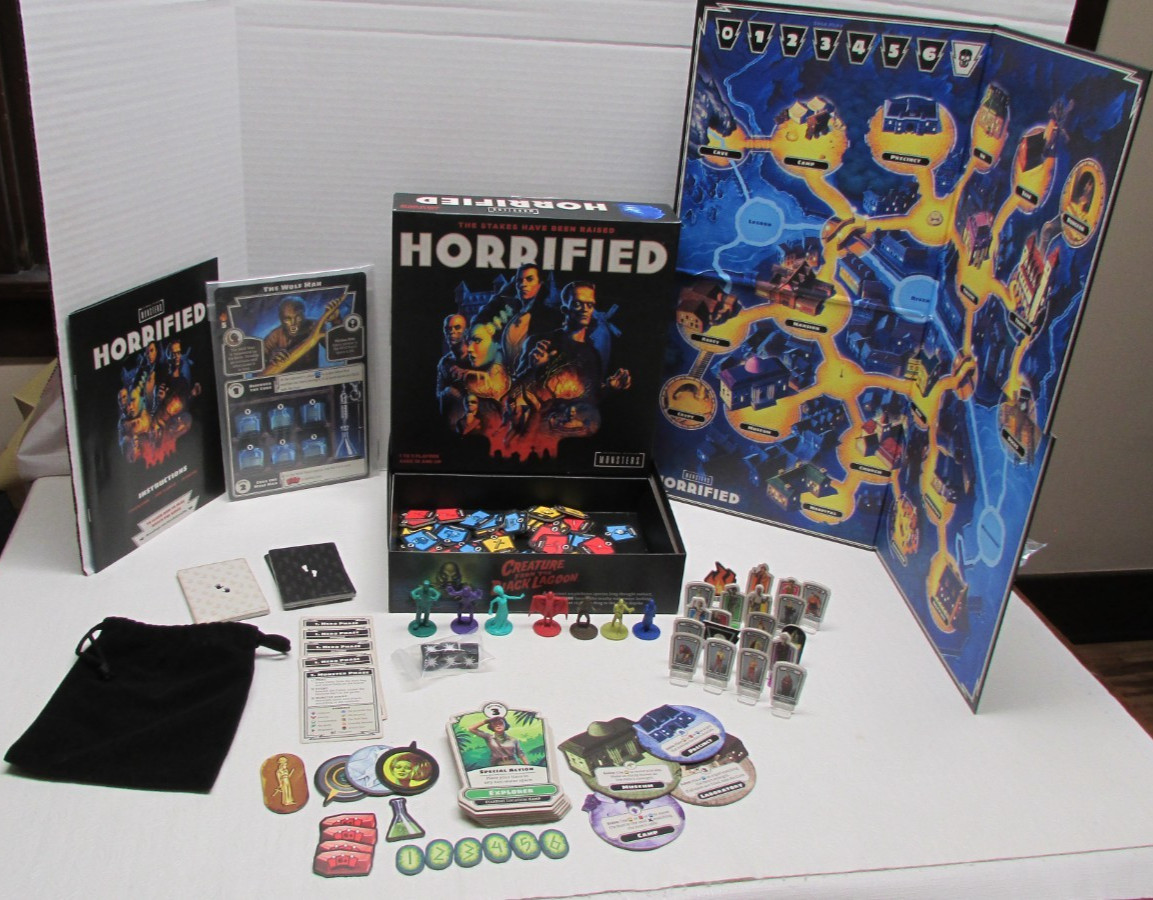 Ravensburger Horrified Universal Monsters Strategy Board Game – Complete