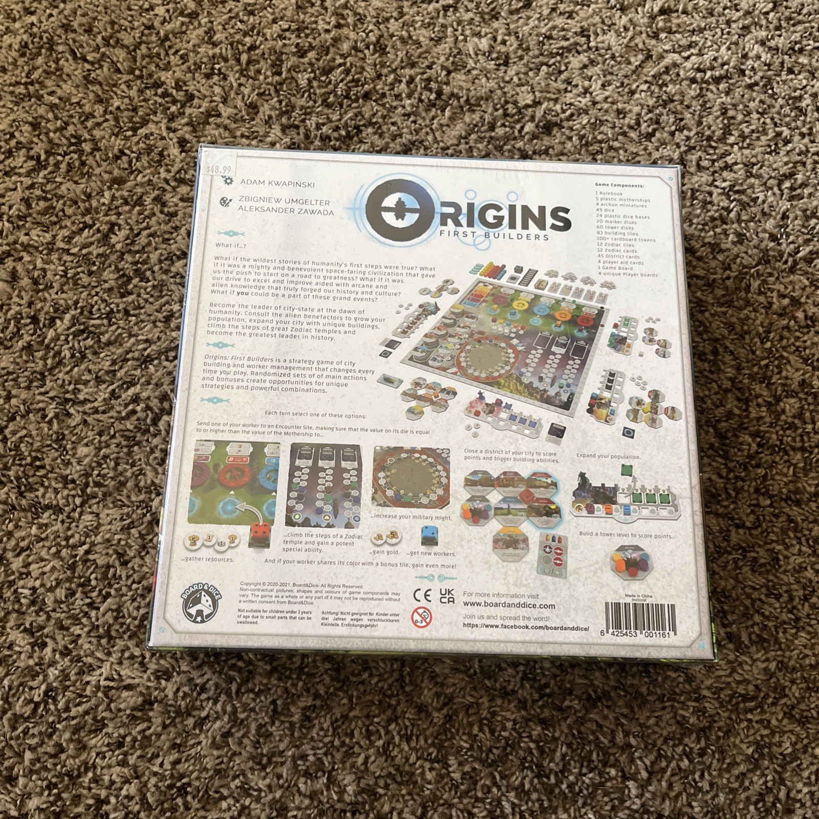 Origins First Builders Board & Dice Games Adam Kwapinski 2021 Umgelter & Zawada