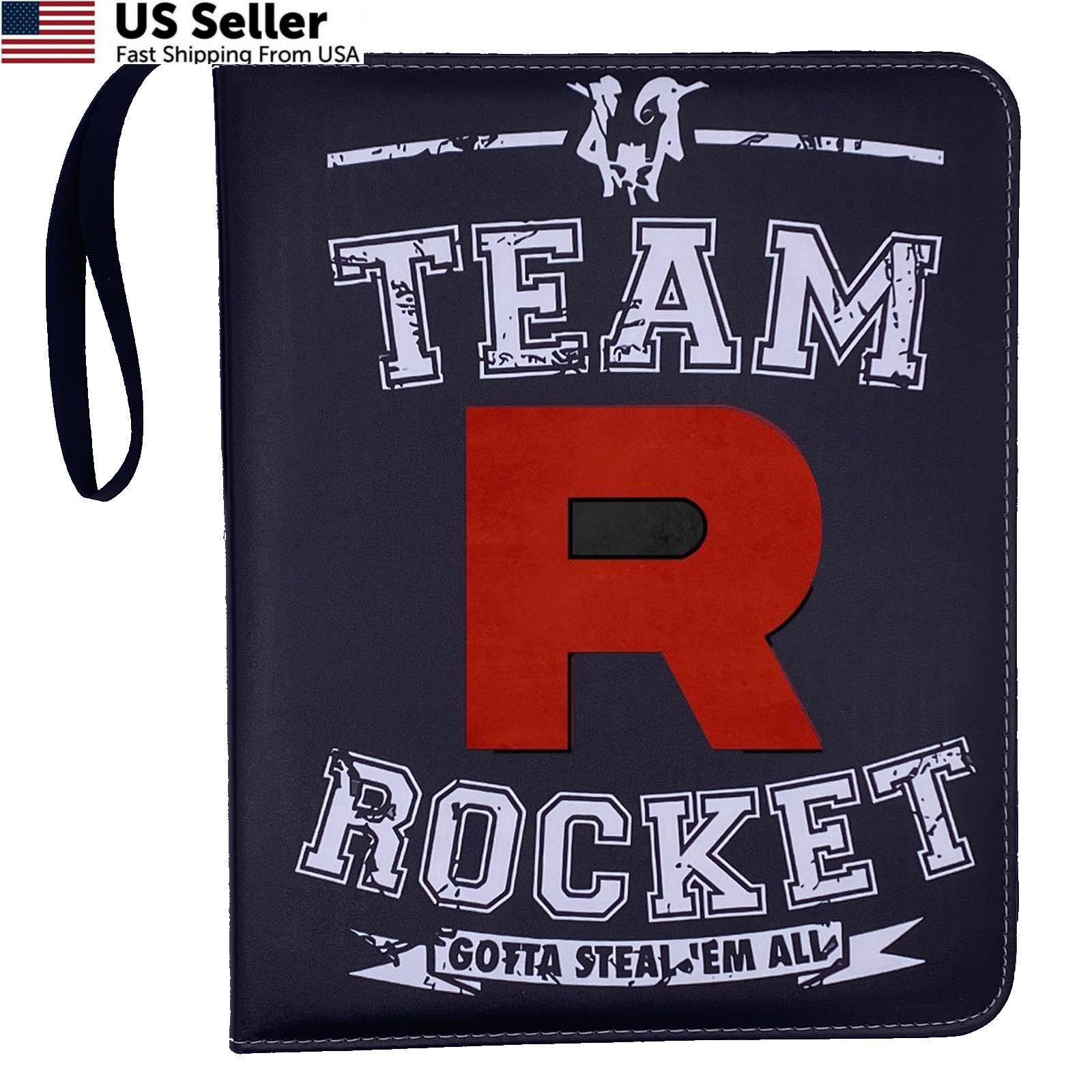 Deluxe Trading Card Binder for Collectors 400 9x7x2 inches, Black-4-Pocket
