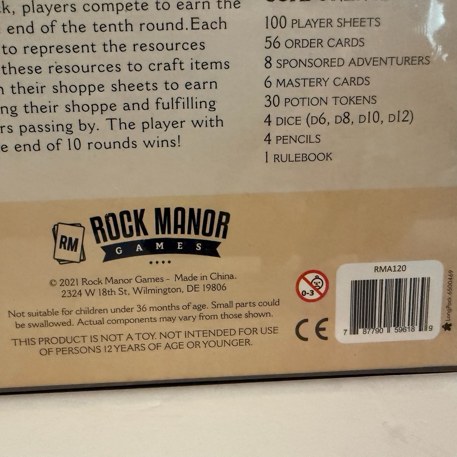 Merchants of Magick: A Set A Watch Tale Board Game Rock Manor Games 2021 – New