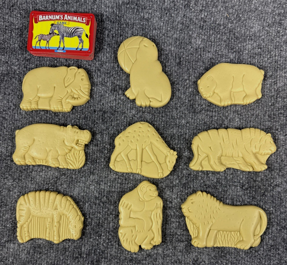 Fisher Price 2001 Barnum’s Animals Crackers Card Game Matching & Memory COMPLETE
