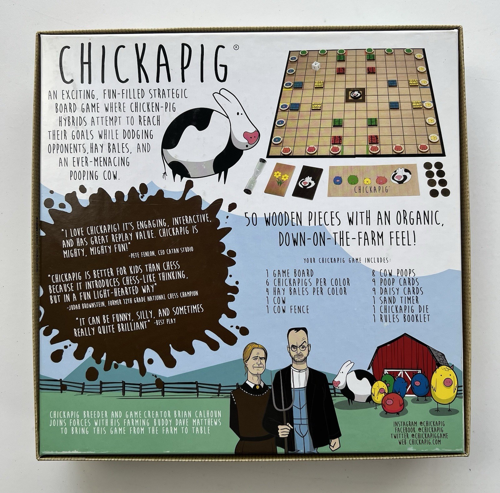 CHICKAPIG Board Game by Brian Calhoun, Complete!