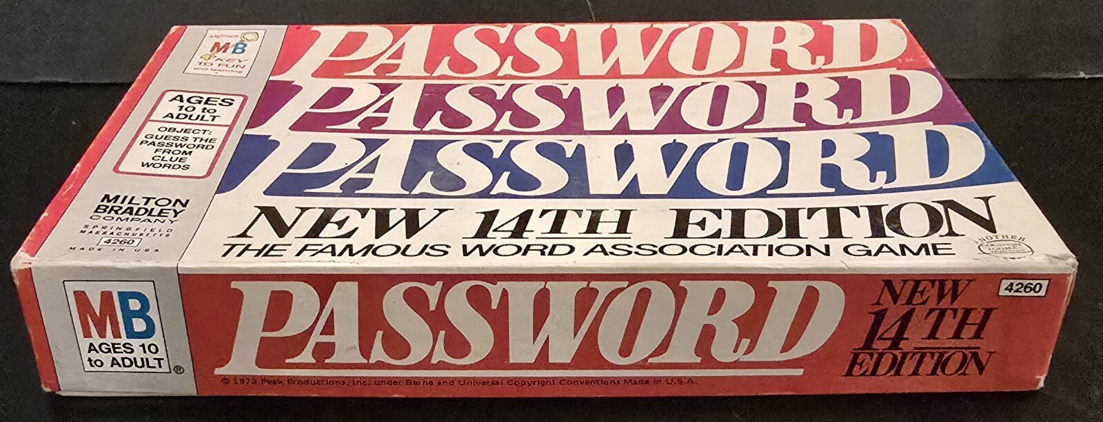 Vintage 1973 Password 14th Edition Game from Milton Bradley 4260 100% Complete