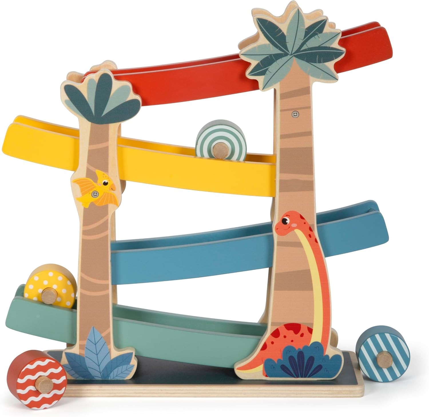small foot Dino, Robust Marble Run Made of FSC 100%-Certified Wood, for Kids Age
