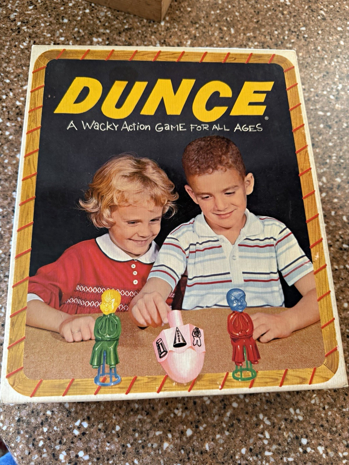 Schaper Dunce Wacky Action Word Game, 2+ Players, For All Ages, Vintage 1955