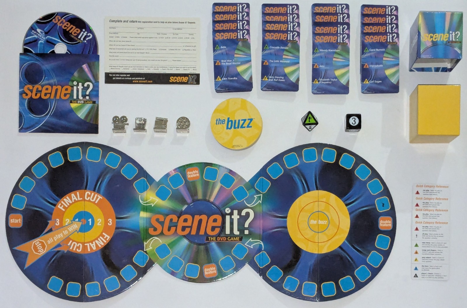 Scene It? The DVD Game – Complete Working Game (No Rule Sheet) – FREE SHIPPING