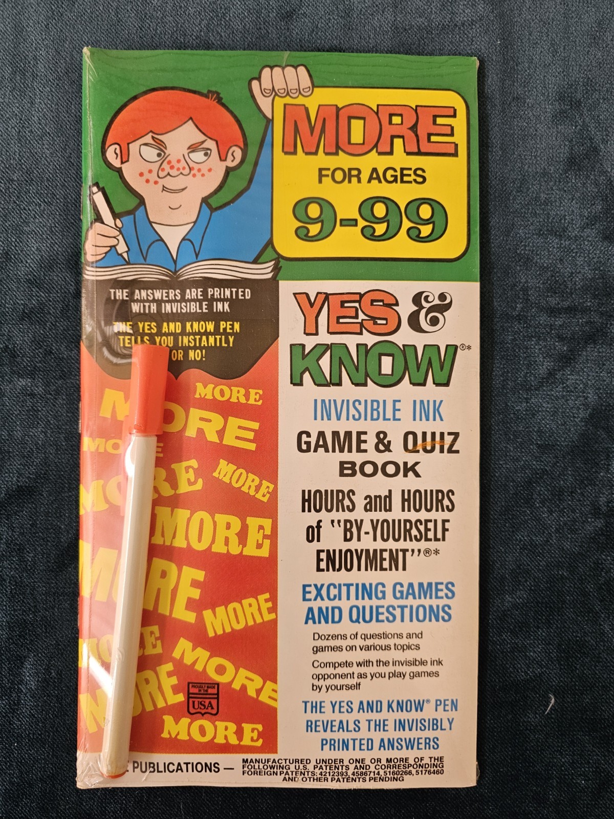 Vintage Yes & Know Invisible Ink Game & Quiz Book Lee Publications