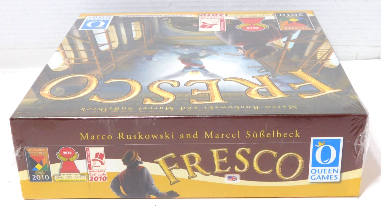 NEW SEALED 2014 Fresco Board Game w/ 3 Expansion Modules Queen Games