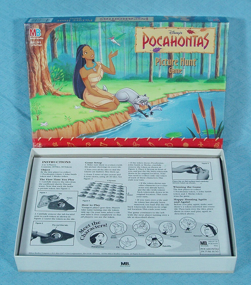 Disney’s Pocahontas Picture Hunt Game, Milton Bradley, 1994