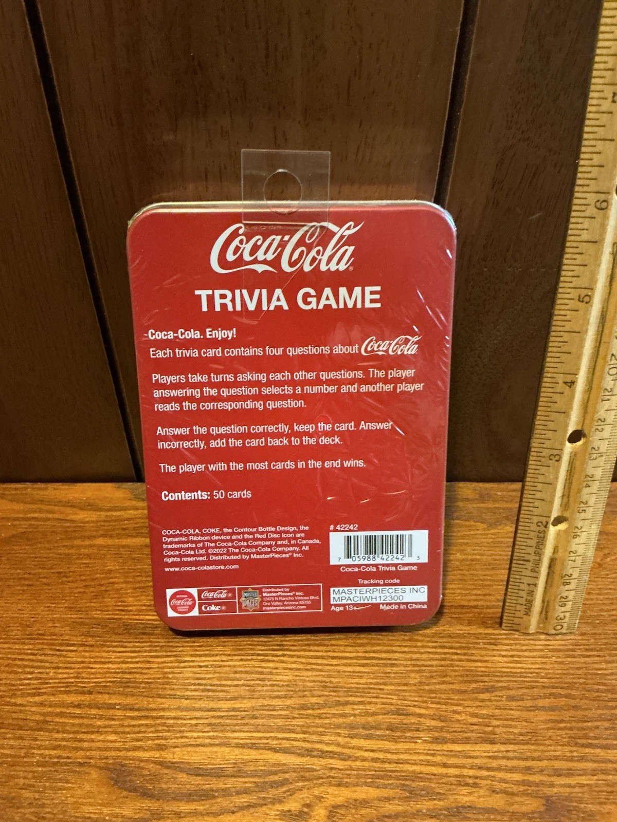 Coca-Cola Trivia Game in Tin Can- 200 Trivia Questions NEW inSealed Tin Can