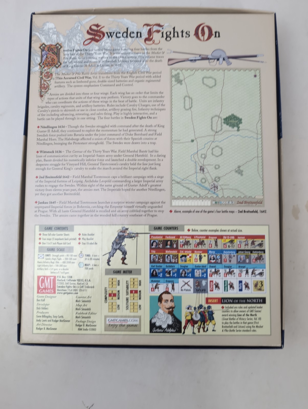 SWEDEN FIGHTS ON Four Battles Of The 30 Years War #0302- GMT – NOS Unpunched