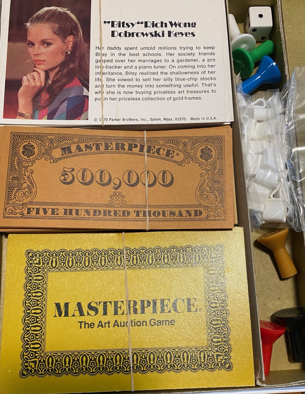 Parker Brothers 1970 MASTERPIECE ART AUCTION GAME Comp. & UNPLAYED GREAT 4 GIFT