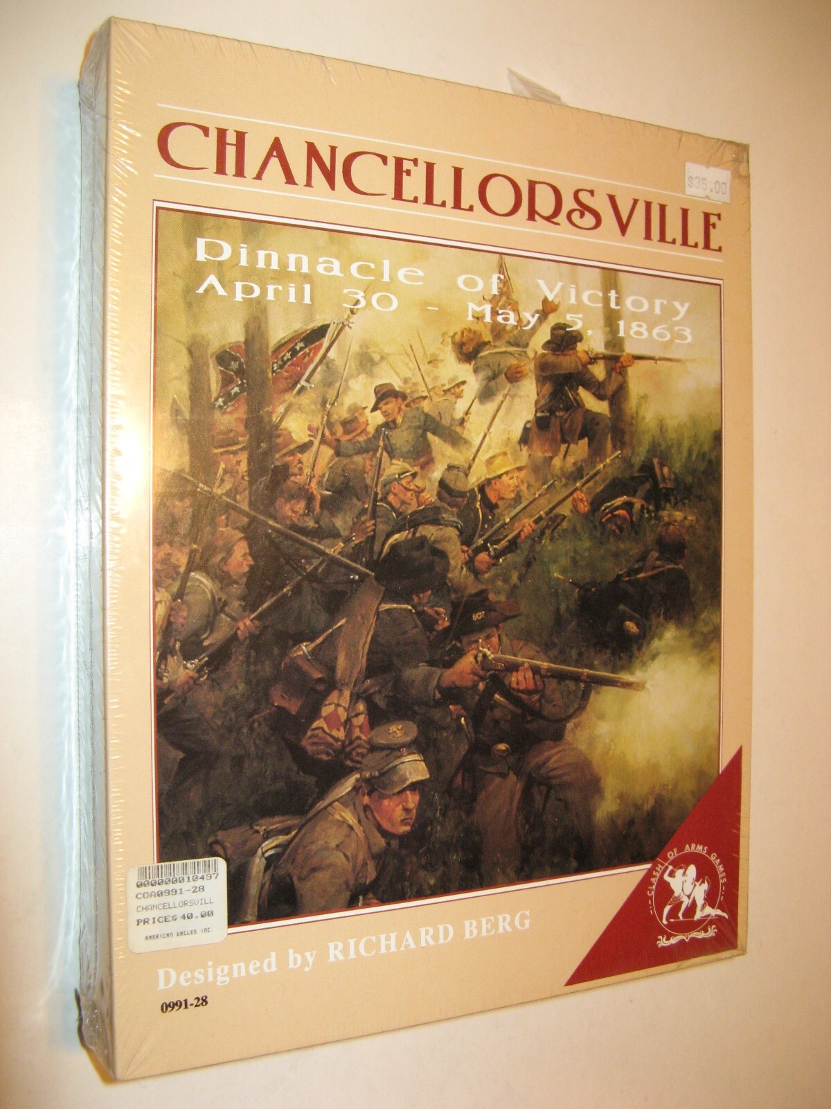 Chancellorsville Pinnacle of Victory Civil War board game Clash of Arms wargame