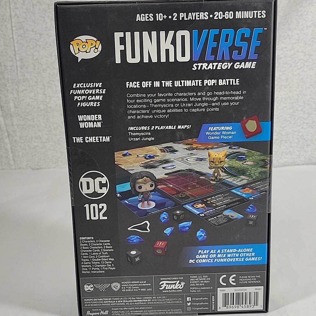 Funkoverse DC 102 Wonder Woman and The Cheetah Strategy Game NEW SEALED