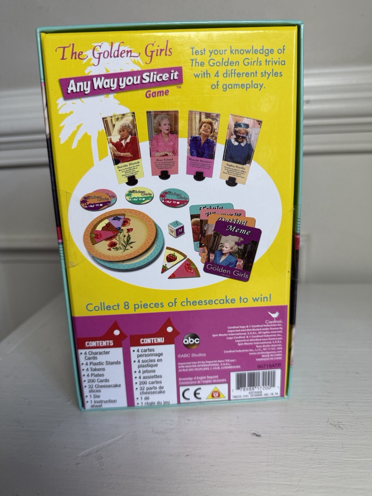 Cardinal The Golden Girls Any Way You Slice It Trivia Game, Ages 12+. NIB