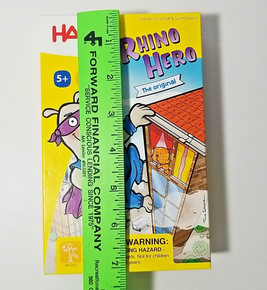 Complete – RHINO HERO The Original – Game by HABA 2-5 Players 3-D Stacking Game