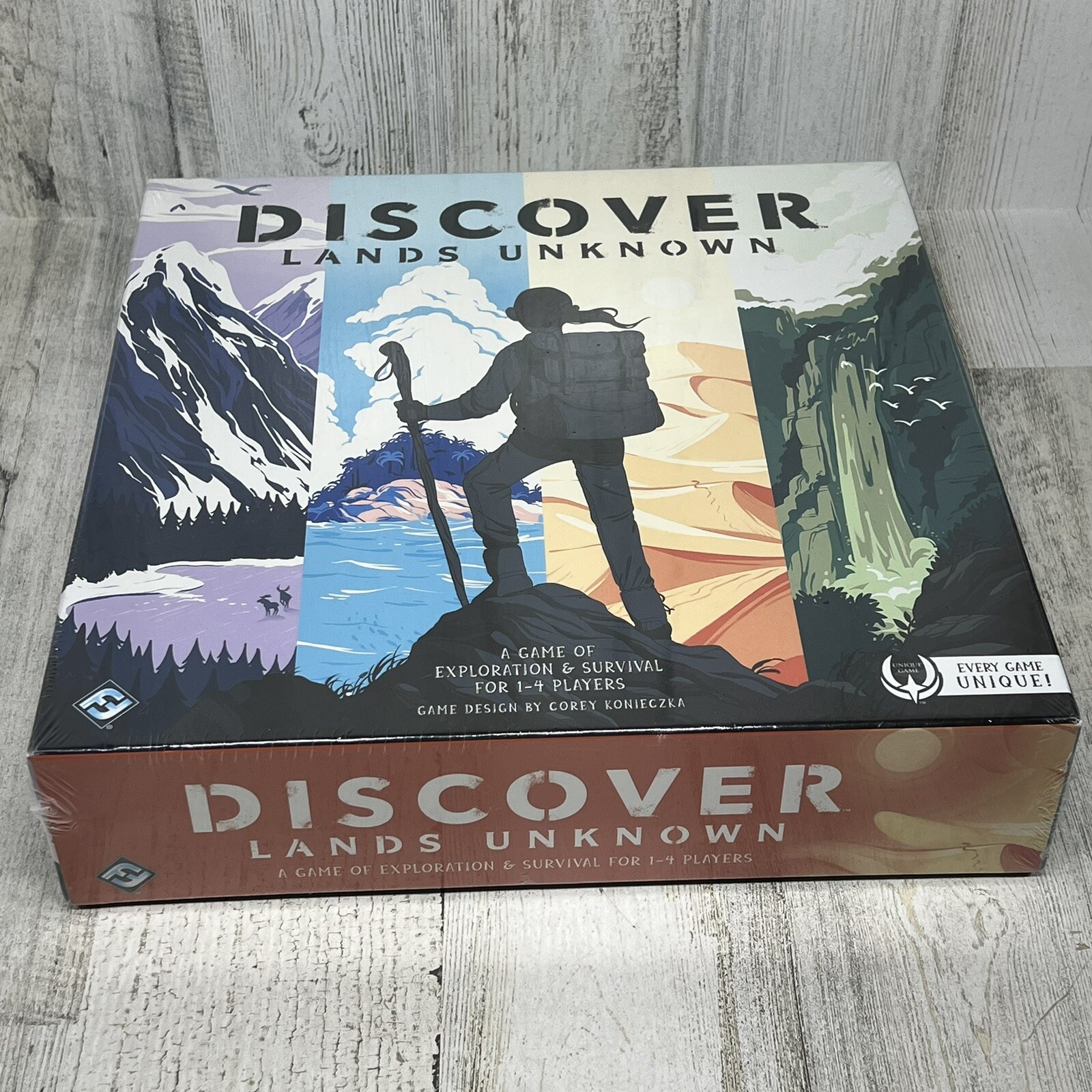 Discover Lands Unknown Board Game – A Game if Exploration & Survival – NEW